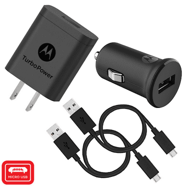 3.3ft USB MicroUSB Cable! Turbo Fast Powered 15W Wall Charging Kit Works for Kyocera DuraForce with Quick Charge 2.0 USB 1M 